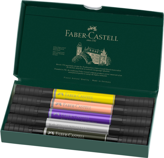 Zestaw linerów Faber-Castell dwustronne 5 szt (4005401620068) - obraz 2