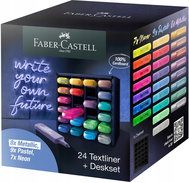 Набір маркерів Faber-Castell Textliner 24 шт (4005402546022) - зображення 1