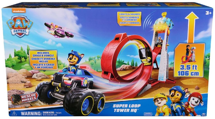 Tor samochodowy Spin Master Psi Patrol Rescue Wheels Super Loop Tower HQ (0681147011359) - obraz 6