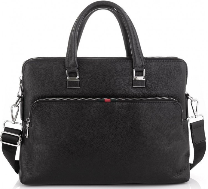 Сумка Для Ноутбука Tiding Bag 14 Дюймов Черная Из Натуральной Кожи ...