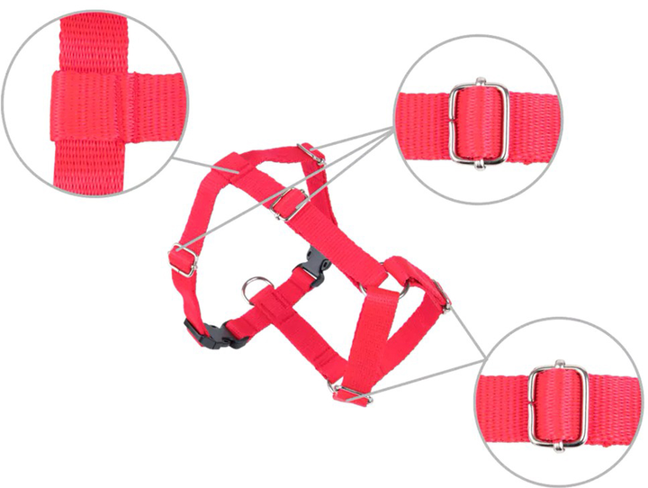 Szelki regulowane dla psa Amiplay Samba Guard L Czerwone (5907563280373) - obraz 3
