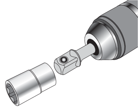 Набор переходников SDS+ YATO 1/4", 3/8", 1/2" 3 шт (YT-04686) - изображение 3