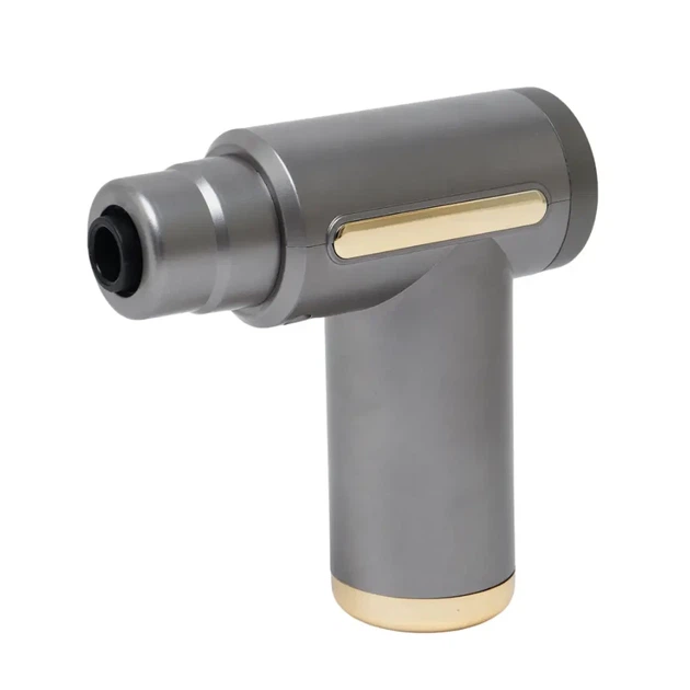 Массажер мышечный ручной Massage Gun Аккумуляторный перкуссионный Массажный 4 насадки для рук ног шеи - изображение 6