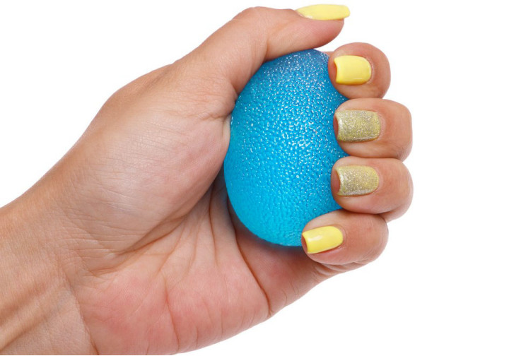 Еспандер кистьовий EasyFit Hand Boost (силіконове яйце) синій - изображение 2