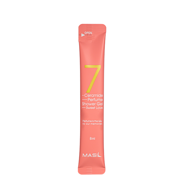 Гель для душу одноразовий Masil 7 Ceramide Perfume Shower Gel Sweet Love, пробник 8 мл - изображение 2