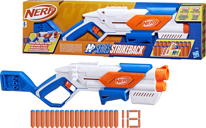 Бластер Hasbro Nerf N Series Strikeback + стріли G0218 (5010996255433) - зображення 2