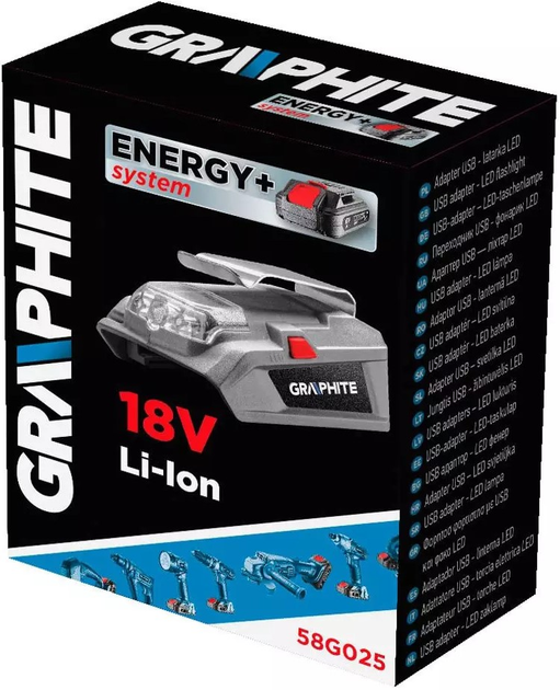 Latarka Graphite LED Energy+ bez akumulatora 58G025 (5907558480092) - obraz 7