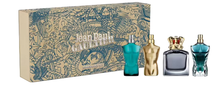 Zestaw męski Jean Paul Gaultier Woda toaletowa Le Male 7 ml + Woda toaletowa Scandal 7 ml + Perfumy Le Male 7 ml + Woda toaletowa Beau 7 ml (8435415092760) - obraz 1