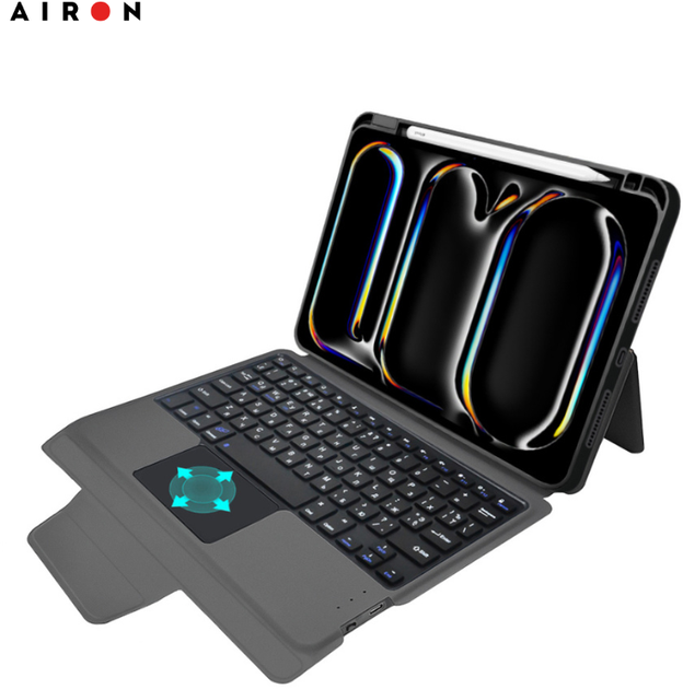Чехол-клавиатура для планшета Airon Premium для Apple iPad Pro 13 2024 Black (4822352781231) - Фото 3 Чехол-клавиатура для планшета Airon Premium для Apple iPad Pro 13 2024 Black (4822352781231) - изображение 3