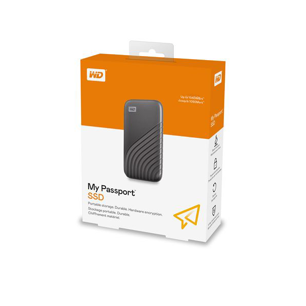 Зовнішній SSD накопичувач 4TB WD My Passport (WDBAGF0040BGY-WESN) USB 3.2 Type-C - Фото 8 Зовнішній SSD накопичувач 4TB WD My Passport (WDBAGF0040BGY-WESN) USB 3.2 Type-C - зображення 8