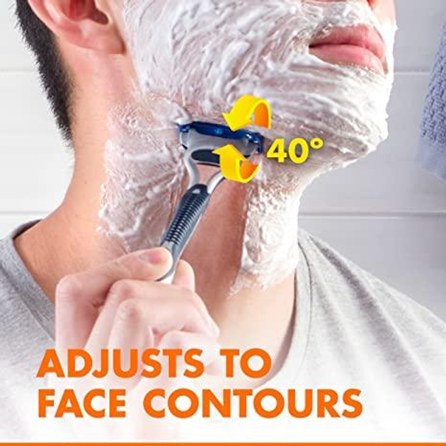 Верстат без змінного леза Gillette Sensor 5 Mens 5 Blade Razors (2 pack) NEW - зображення 7