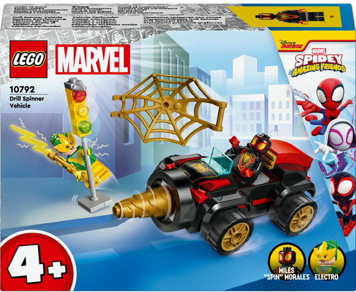 Zestaw klocków LEGO Marvel Drill Spinner Vehicle 84 elementy 4 szt (10792) - obraz 1