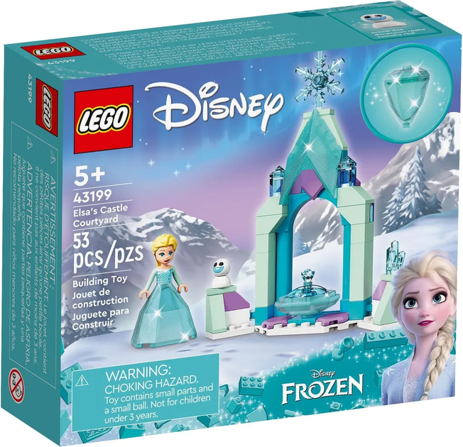 Zestaw klocków LEGO Disney Frozen Dziedziniec zamku Elsy 53 elementy 4 szt (43199) - obraz 1