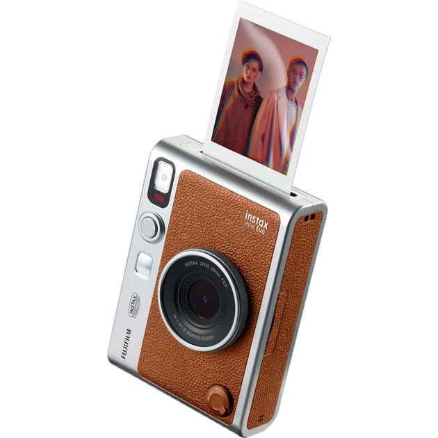 Набір Fujifilm INSTAX MINI EVO Hybrid Brown Фотокамера миттєвого