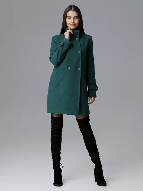 Пальто жіноче Figl M623 L Зелене (5902194357265) - зображення 3