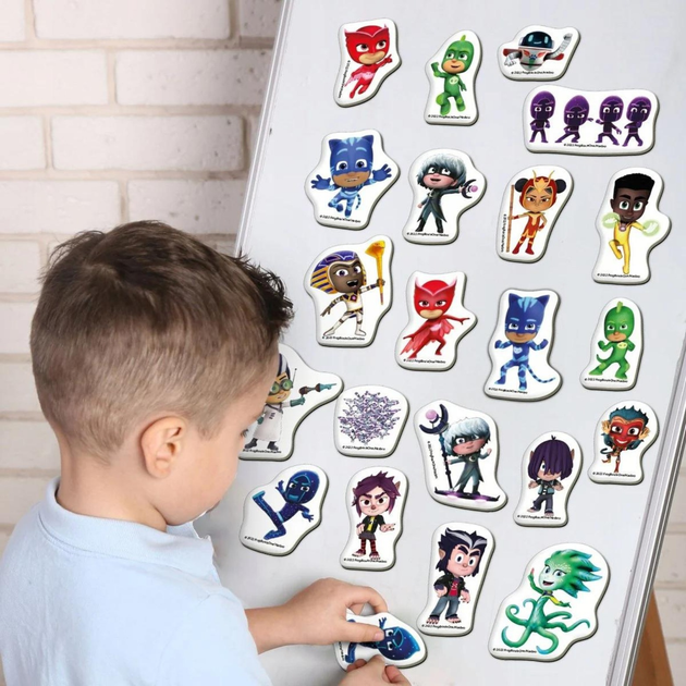 Набір магнітів Magdum PJ Masks Світ героїв (МЕ 5031-31) (4820215154550) - зображення 5