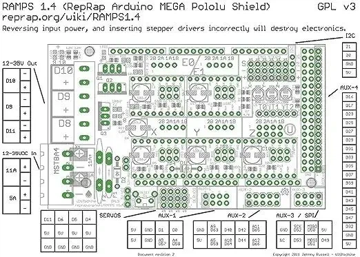 RAMPS 1.4 плата расширения для 3D принтера - изображение 3