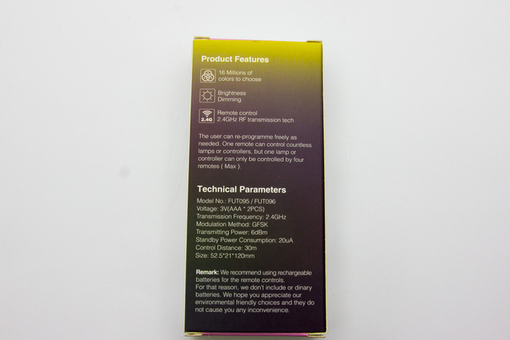 Пульт керування Mi-light FUT096 RGB/RGB+W - зображення 2