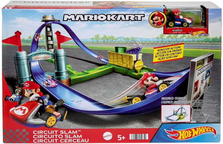 Ігровий набір Hot Wheels Mario Kart Mario Kart Circuit Slam Race Track (0194735050659) - зображення 1