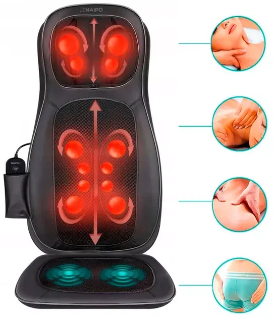 Массажная накидка Naipo Neck and Back MGBK-C2030 (Black) - изображение 5