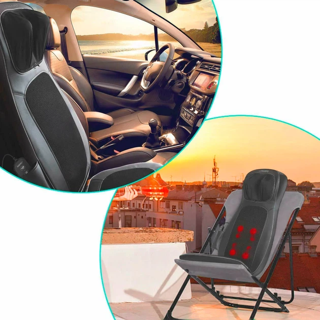 Массажная накидка Naipo Neck and Back MGBK-C2030 (Black) - изображение 10