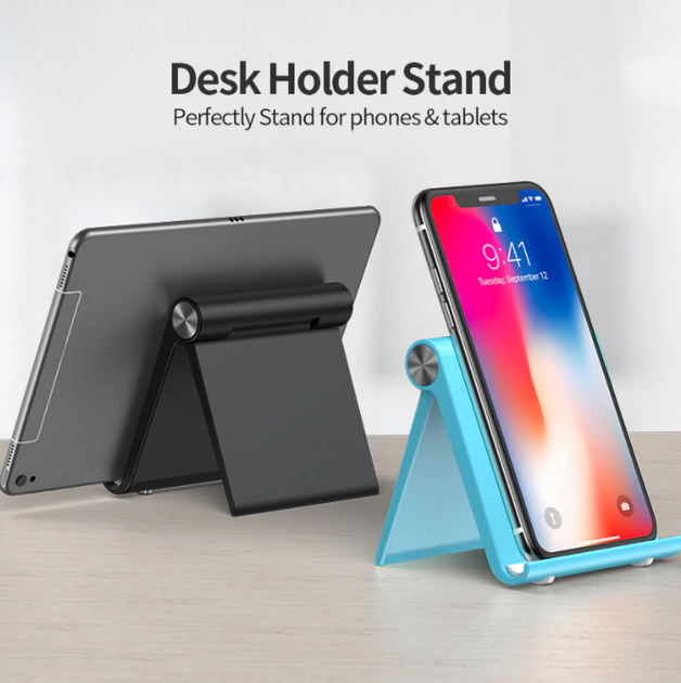 Подставка держатель на стол для мобильного телефона, смартфона, планшета Desk Holder Черный - изображение 4