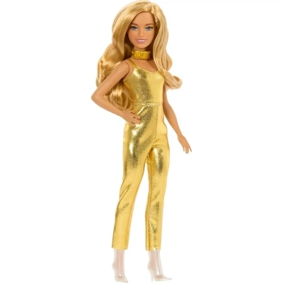 Кукла Barbie Модница в золотистом комбинезоне (HRH19) - изображение 2