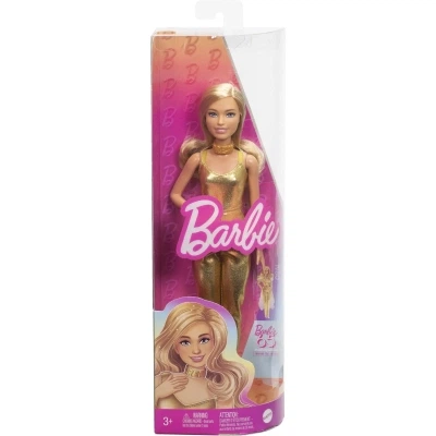 Кукла Barbie Модница в золотистом комбинезоне (HRH19) - изображение 5