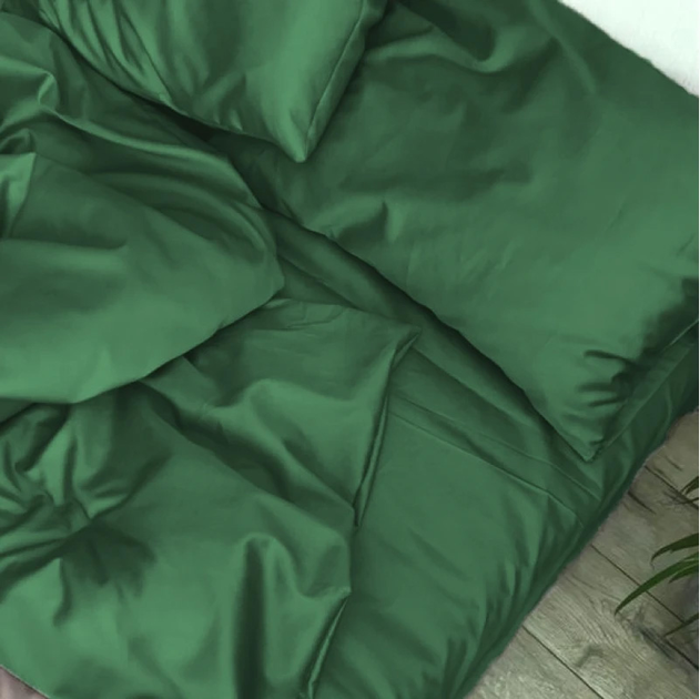 Акція на Простирадло MirSon Satin Light Pro 10-009 Green 180x220 см від Rozetka