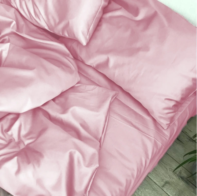 Акція на Простирадло MirSon Satin Light Pro 10-003 Pink 110х160 см від Rozetka