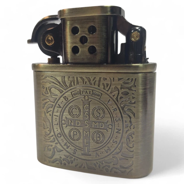 Зажигалка бензиновая ZORRO VRSNSMV SMQLIVB Медальон Св