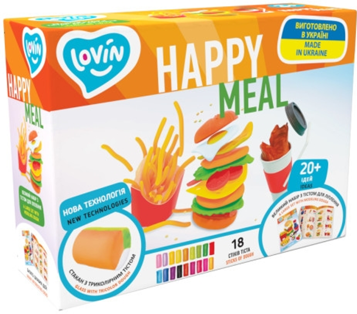 Zestaw do modelowania Lovin Happy Meal Jedzenie Ciastolina (41190) (4820199476396) - obraz 1