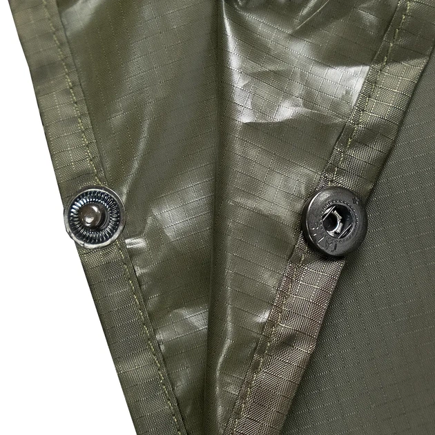 Пончо One size для туризму Tribe Tarp Poncho Pro (T-KE-0013-olive) - Фото 7 Пончо One size для туризму Tribe Tarp Poncho Pro (T-KE-0013-olive) - зображення 7