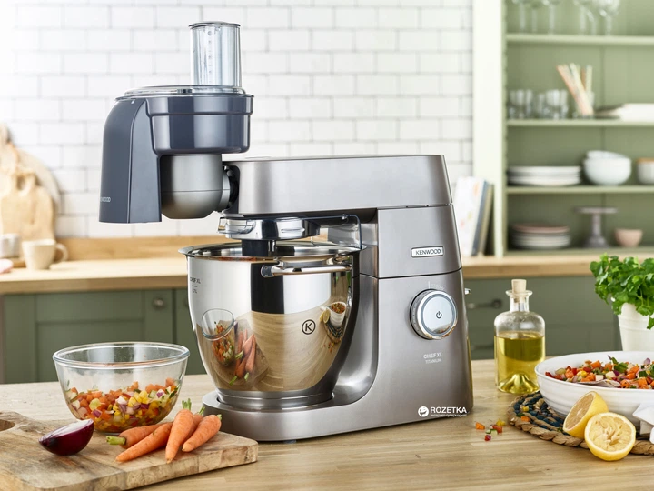 【新品】シンプル・ブレイクキュー・グレー Насадка для нарезки кубиками KENWOOD KAX400PL – фото, отзывы