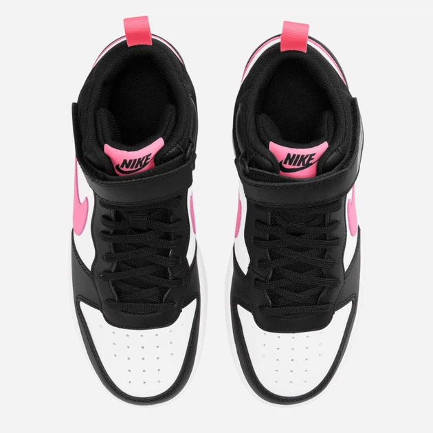 Підліткові високі кеди для дівчинки Nike Court Borough Mid 2 (Gs) CD7782-005 39 (6.5US) Чорні (194953181241) - зображення 5