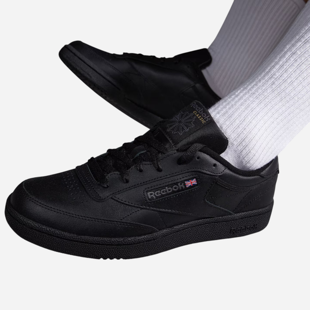 Чоловічі кеди низькі Reebok Club C 85 100000153 42 Чорні (4056561029451) - зображення 2