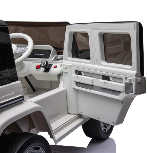 Samochód elektryczny dla dzieci LEAN Toys Mercedes EQG 4x4 Biały (5905884459485) - obraz 9