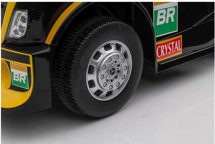 Ciężarówka elektryczna LEAN Toys Mercedes XMX622B z naczepą Żółty (5904665994276) - obraz 8