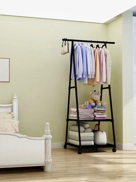 Передвижная напольная вешалка для одежды THE NEW COAT RACK Черный - изображение 2