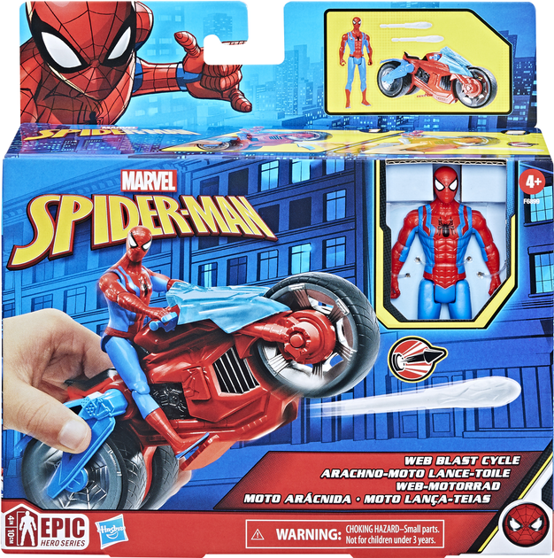 Zestaw do zabawy Hasbro Marvel Spider-Man Motocykl z figurką (5010994182533) - obraz 1