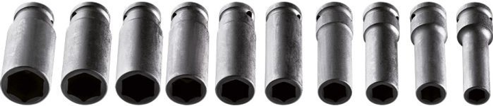 Набір ударних головок NEO Tools 1/2" 10 шт 12-107 (5907558414547) - зображення 4