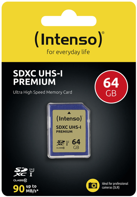 Karta pamięci Intenso Premium SDXC 64GB Class 10 UHS-I (3421490) - obraz 2