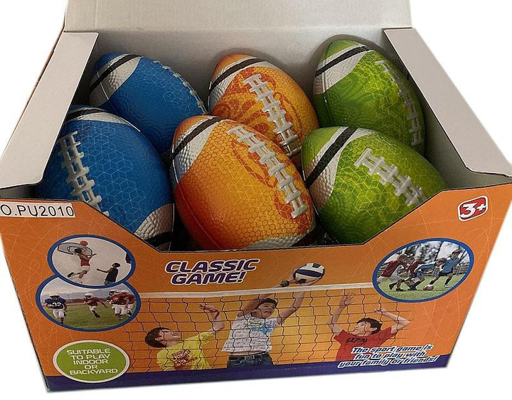 Zestaw piłek do rugby Adar 12 szt (5901271591578) - obraz 3