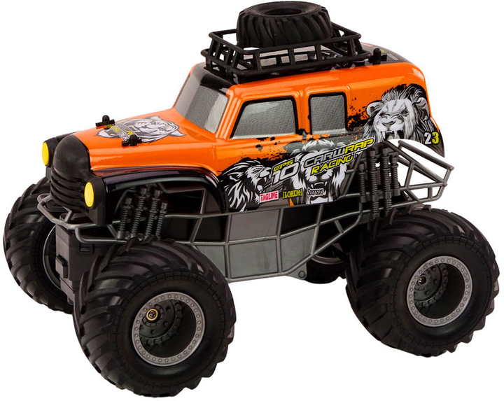 Samochód terenowy zdalnie sterowany LEAN Toys 1:16 Pomarańczowy (5905991007036) - obraz 3
