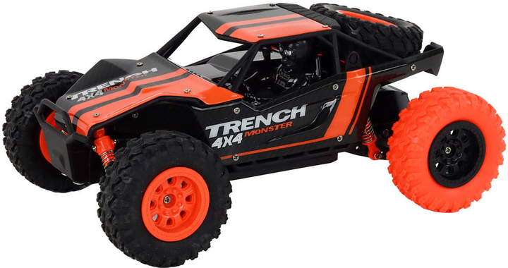 Samochód terenowy zdalnie sterowany LEAN Toys 1:24 Pomarańczowy (5905991000013) - obraz 3