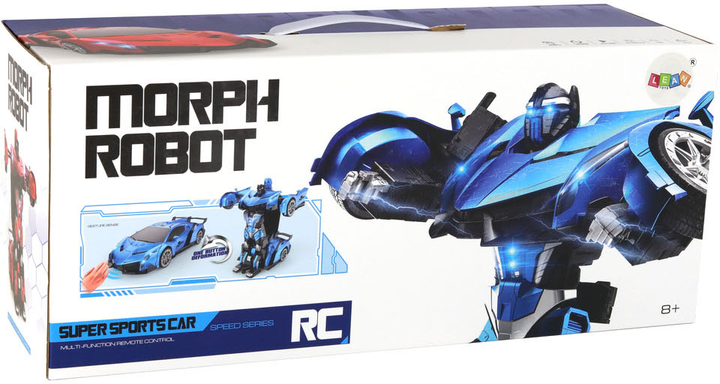 Samochód robot transformer zdalnie sterowany LEAN Toys 1:10 Niebieski (5905884459980) - obraz 7