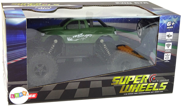 Samochód terenowy zdalnie sterowany LEAN Toys 1:18 Zielony (5905515357463) - obraz 6