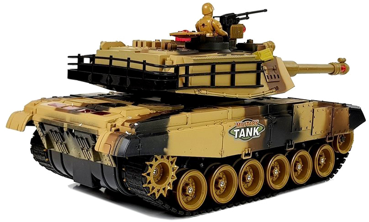 Czołg zdalnie sterowany LEAN Toys strzelanie Żółty (5904665996508) - obraz 3