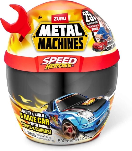 Машинка - сюрприз Zuru Metal Machines Speed Heroes (Red) 25+