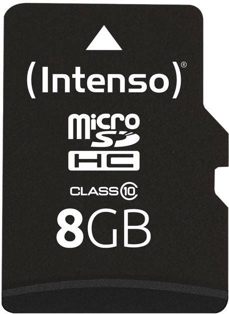 Карта пам'яті Intenso microSDHC Class 10 8GB + SD адаптер (3413460) - зображення 2